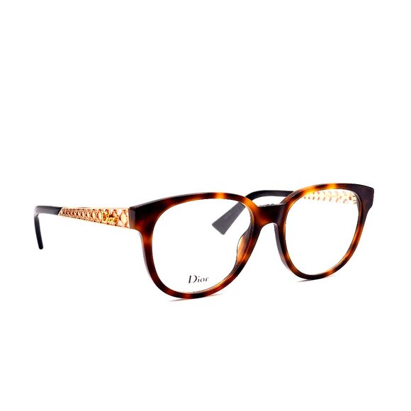 Dior Accessories - CHRISTIAN DIOR DIORAMA02 DA0 HAVANA GOLD AUTHENTIC EYEGLASSES